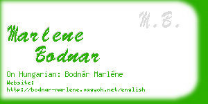 marlene bodnar business card